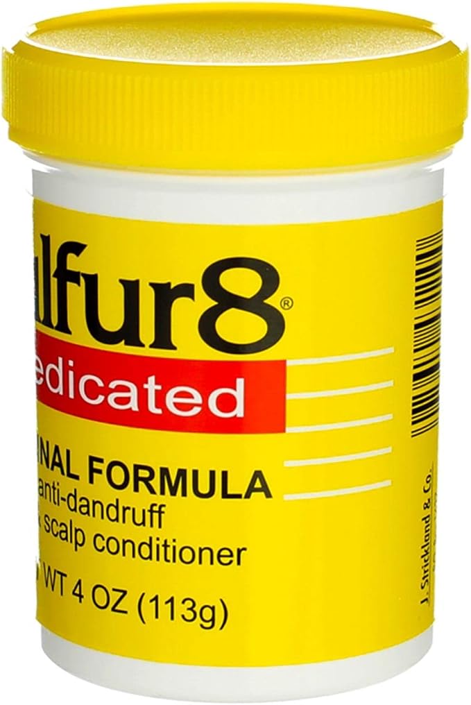 Sulfur8 medicated anti-dandruff hair and scalp conditioner, original formula 113g jar