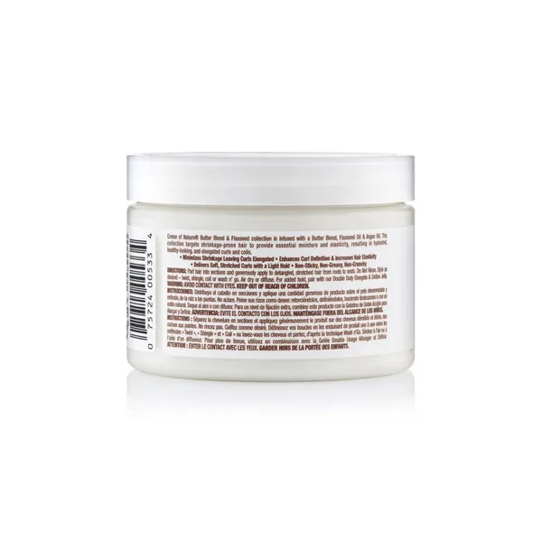 Creme of Nature Butter Blend Flaxseed Double Duty Stretch Define Pudding 11.5oz