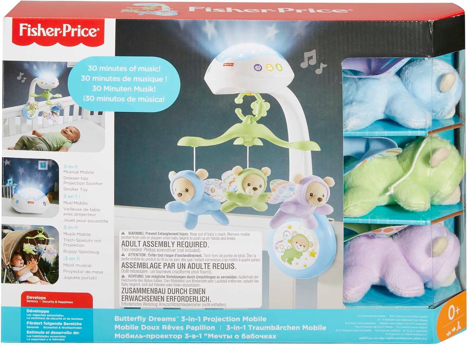 Fisher-Price Butterfly Dreams 3-in-1 Projection Mobile (Model CDN41) — photo 6