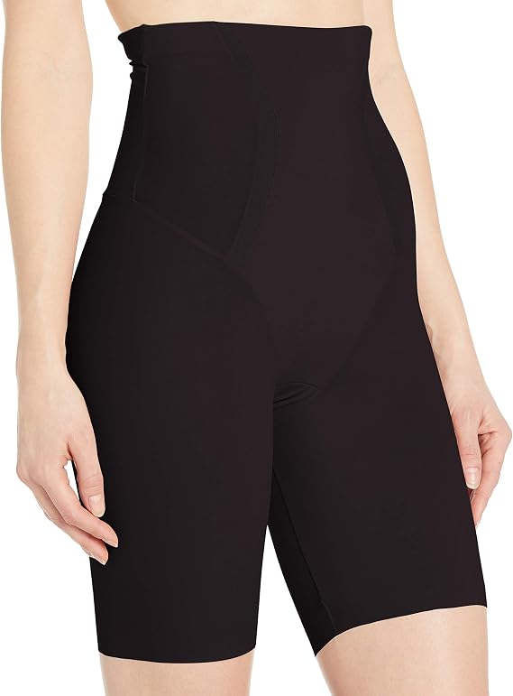 Maidenform Firm Foundations High-Waist Thigh Slimmer (Size XL, DM5001, Black) — photo 2