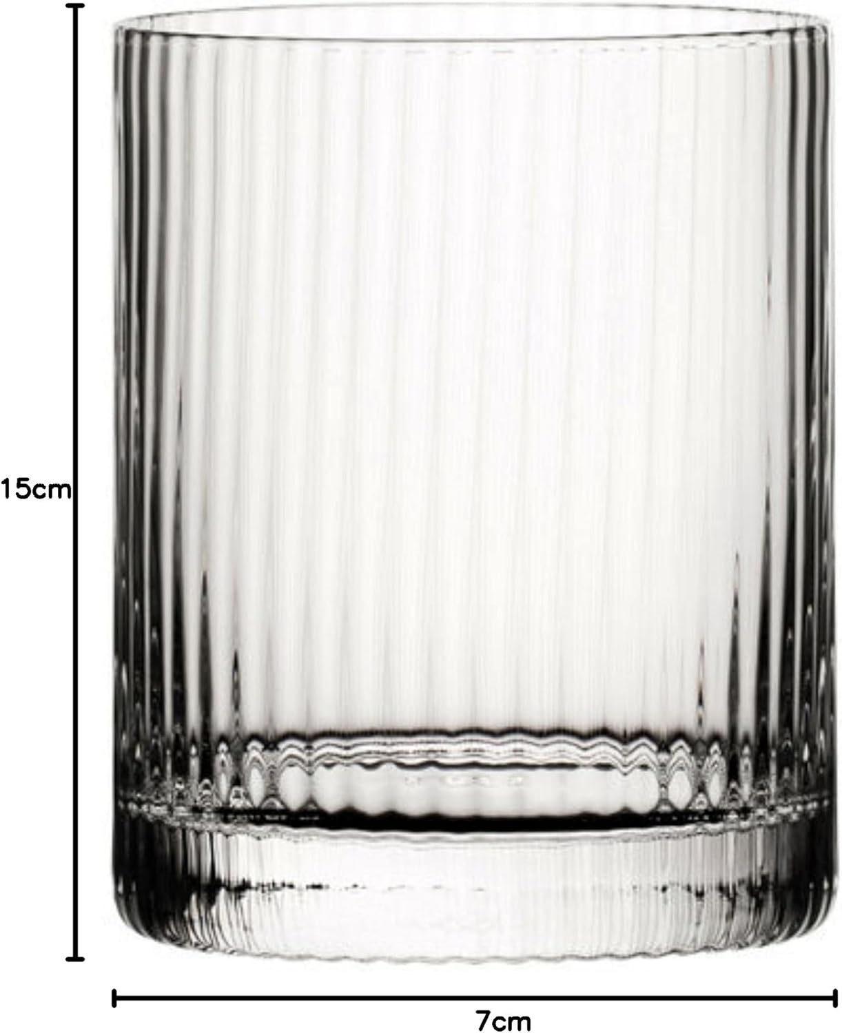 Hayworth Double Old Fashioned Tumbler - Gold Rim Glassware — photo 3