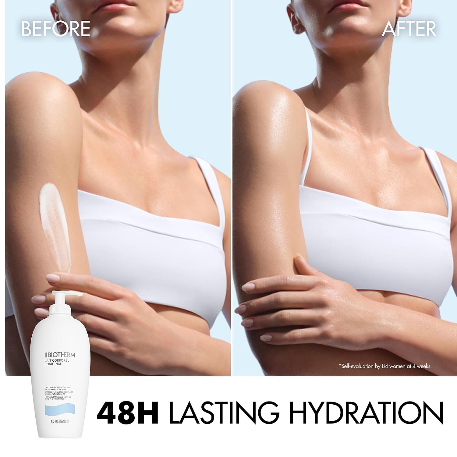 Biotherm Lait Corporel Anti-Drying Body Milk in the 400 ml (13.52 oz) pump. — photo 9