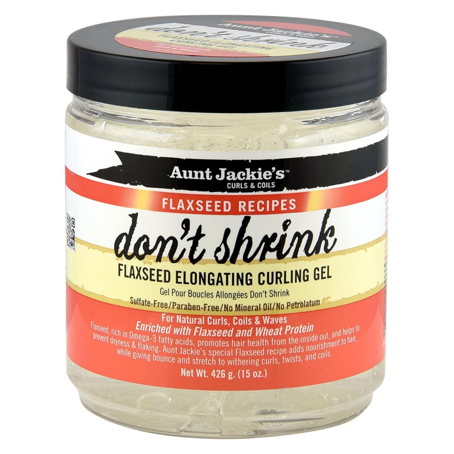 Aunt Jackie's Don't Shrink Flaxseed Elongating Curling Gel (15 oz / 426ml). — photo 6