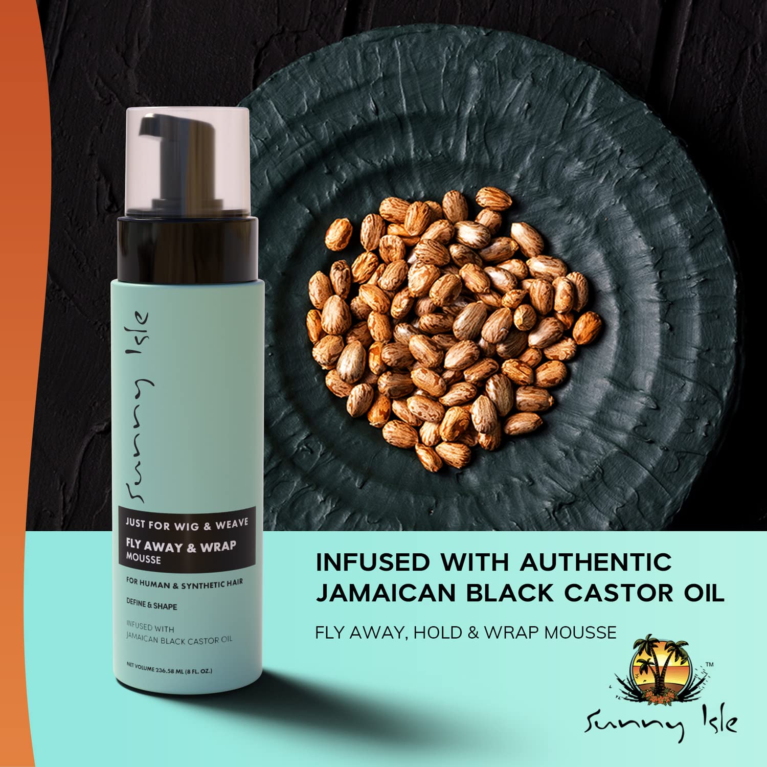 Sunny Isle Just For Wig & Weave Fly Away & Wrap Mousse (236ml / 8 oz). — photo 4
