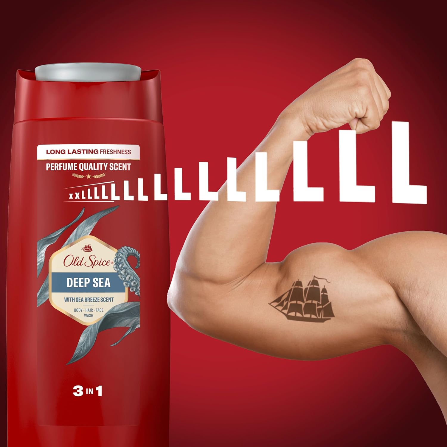 Old Spice Deep Sea 3-in-1 Shower Gel, Body, Face, and Hair Wash 675 ml — photo 5