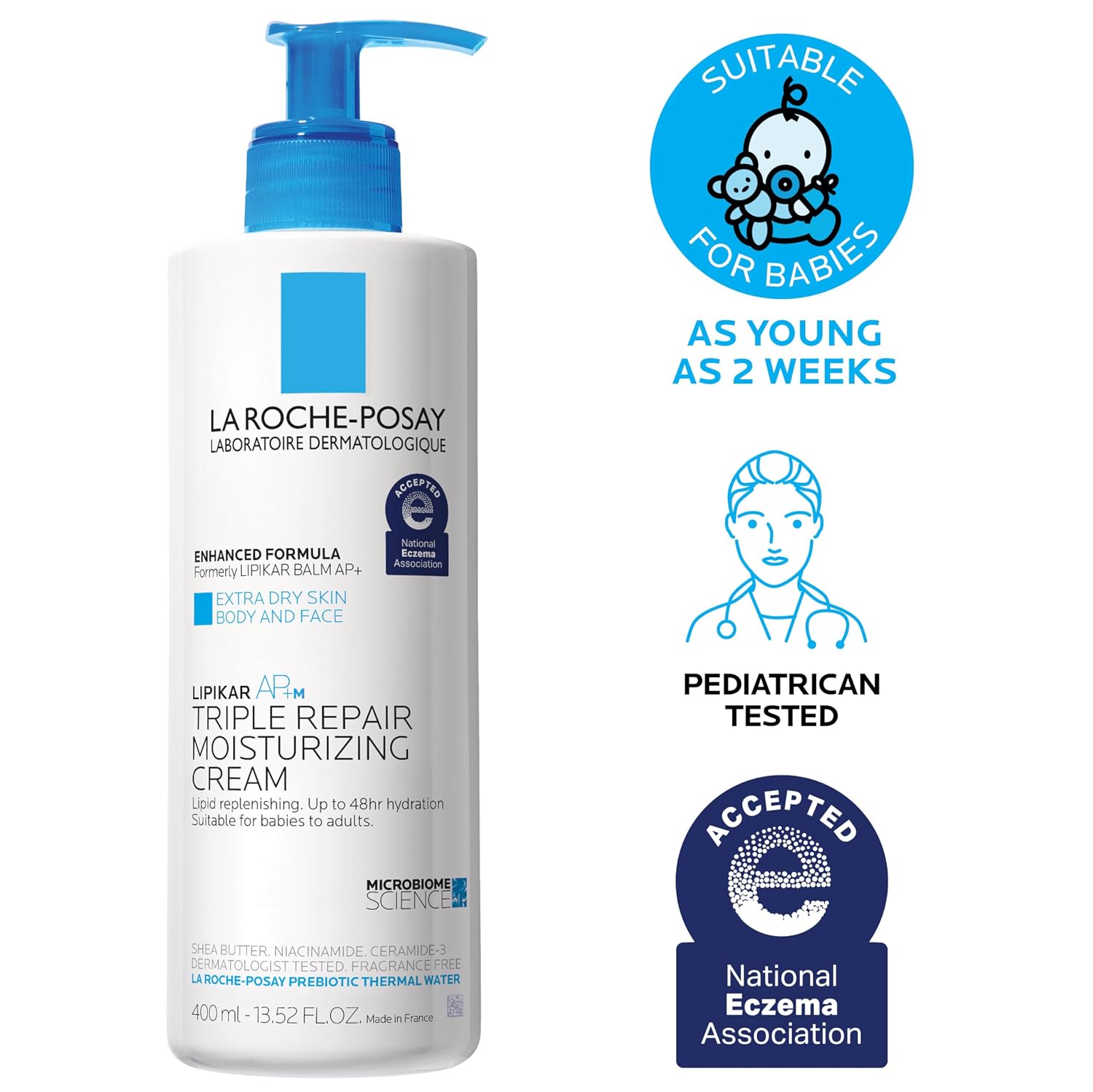 La Roche-Posay Lipikar Triple Repair Moisturizing Cream 400ml — photo 4