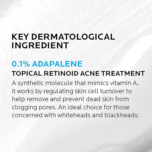 La Roche Posay Unscented Effaclar Adapalene Topical Retinoid Oil Free Acne Treatment - 1.6oz — photo 2
