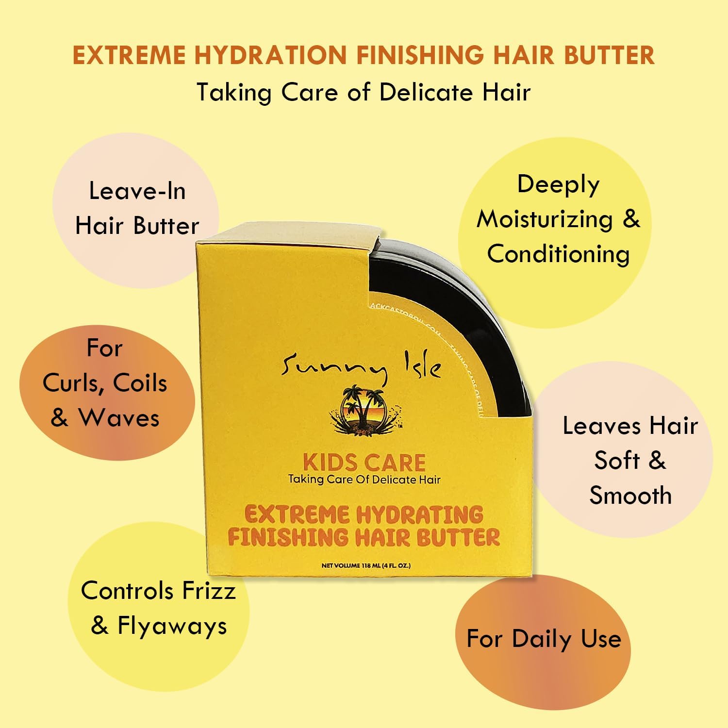 Sunny Isle Kids Care Extreme Hydrating Finishing Hair Butter 4oz — photo 7