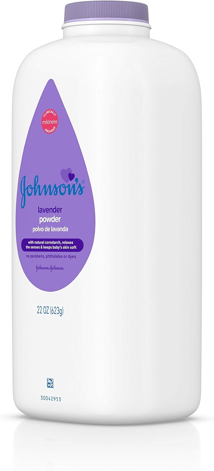 Johnson's Baby Pure Cornstarch Powder Calming Lavender & Chamomile 22 oz (623g) size — photo 6