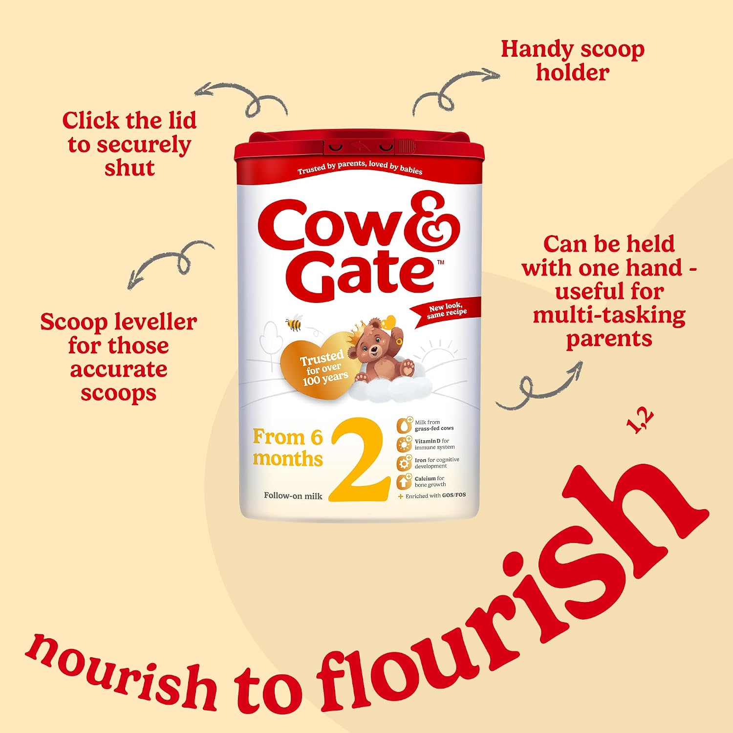 Cow Gate 2 Follow On Milk From Six Month 800g — photo 3