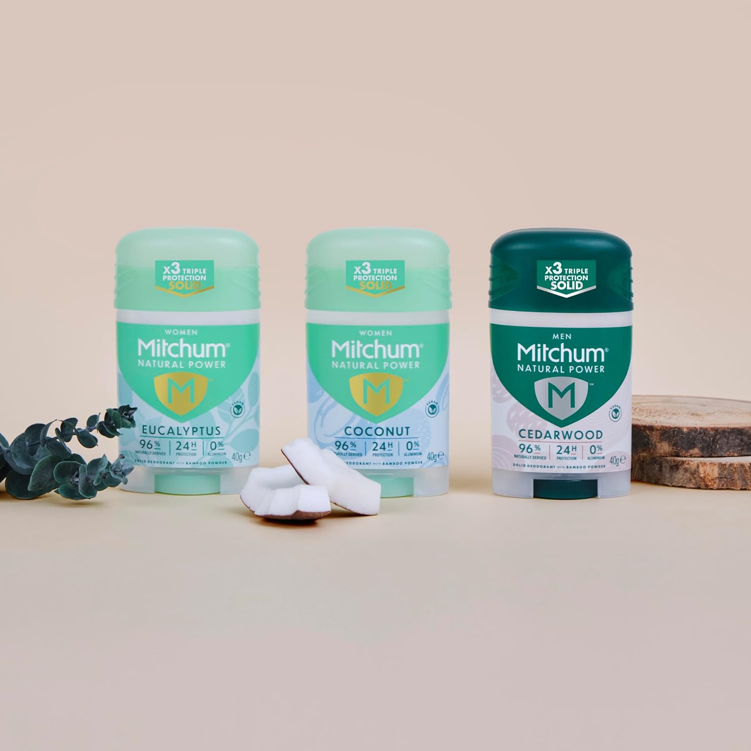 Mitchum Women Natural Power Deodorant Stick (Eucalyptus, 40g) — photo 3