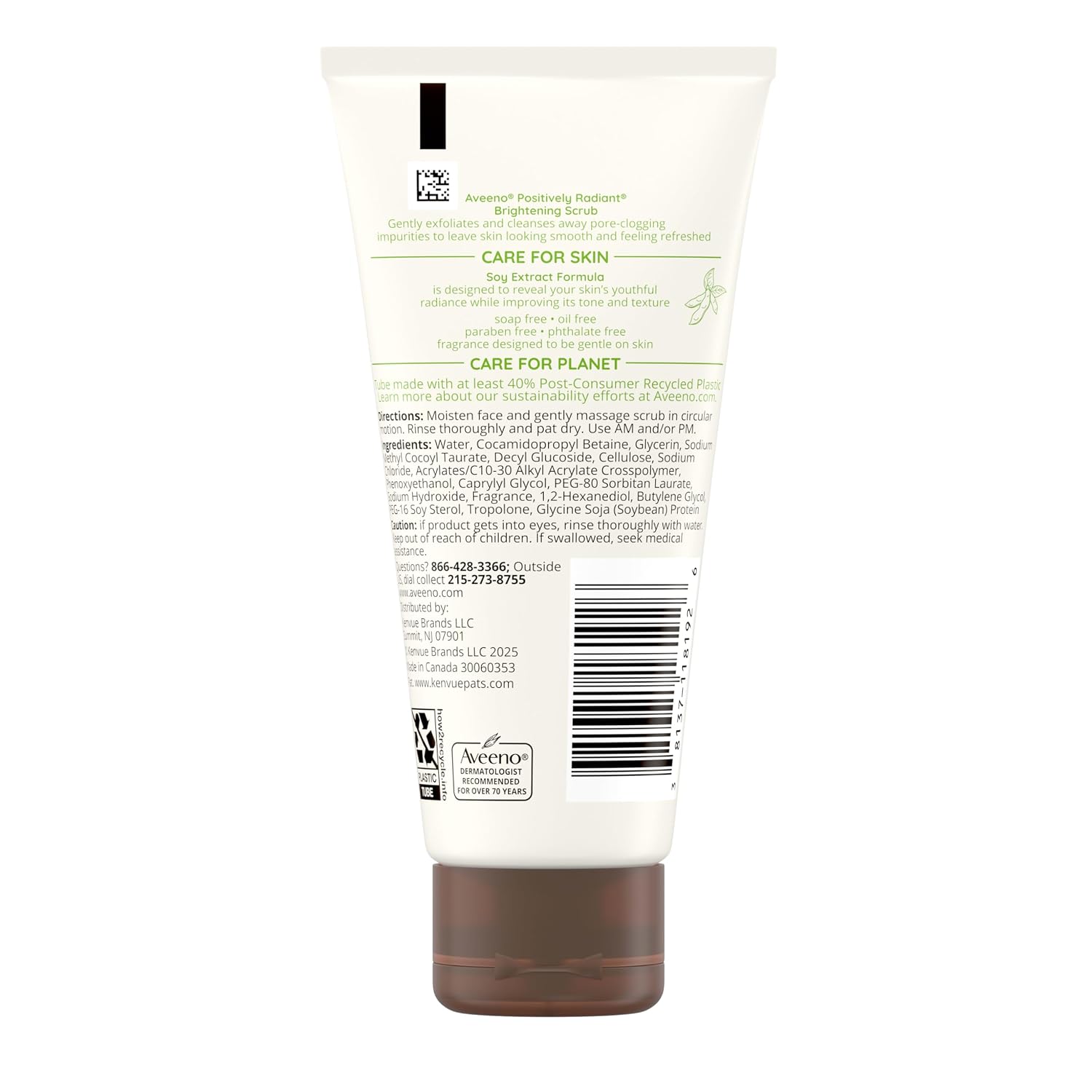 Aveeno Positively Radiant Skin Brightening Exfoliating Daily Face Scrub (2 oz / 56.7 g). — photo 6
