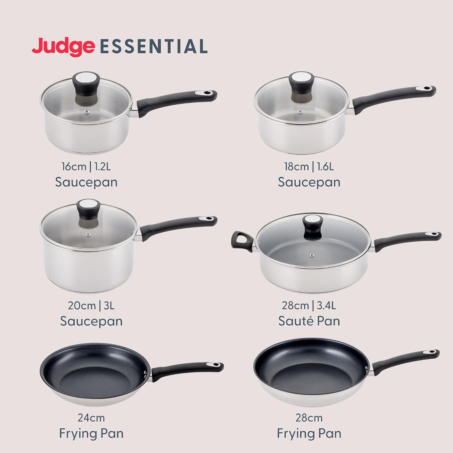 Judge Essentials Non-Stick Frying Pan (24cm). — photo 4