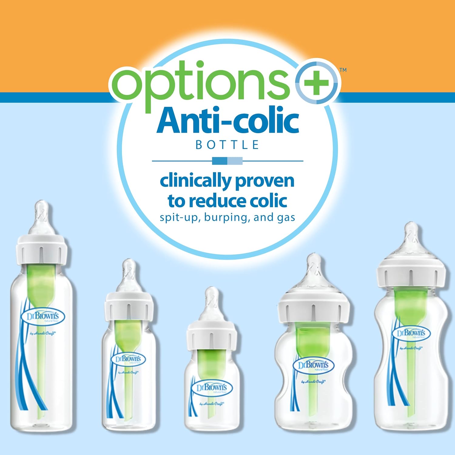 Dr. Brown's Options+ Wide-Neck Baby Bottle 4-Pack (270ml) i — photo 7