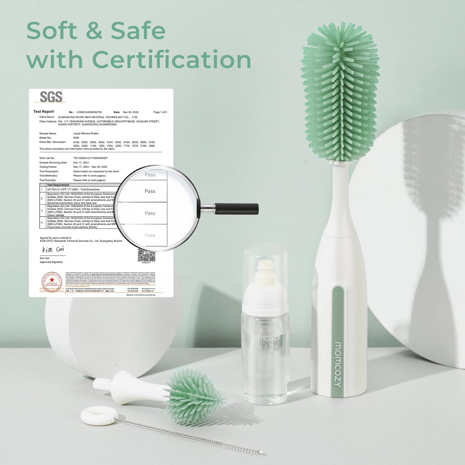 Momcozy Bottle Brush Kit Pro press foaming bottle — photo 2