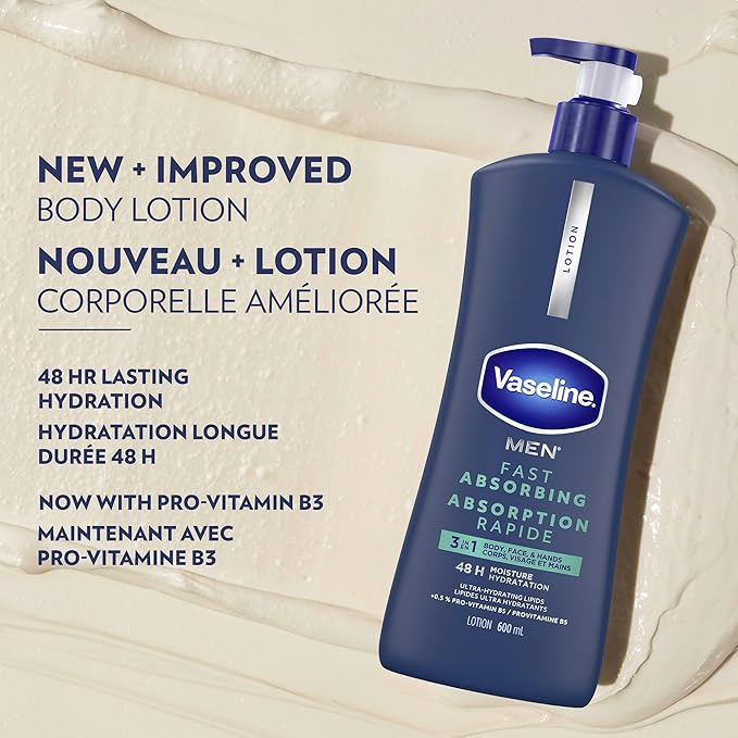 Vaseline Men Fast Absorbing Lotion (600ml) — photo 7