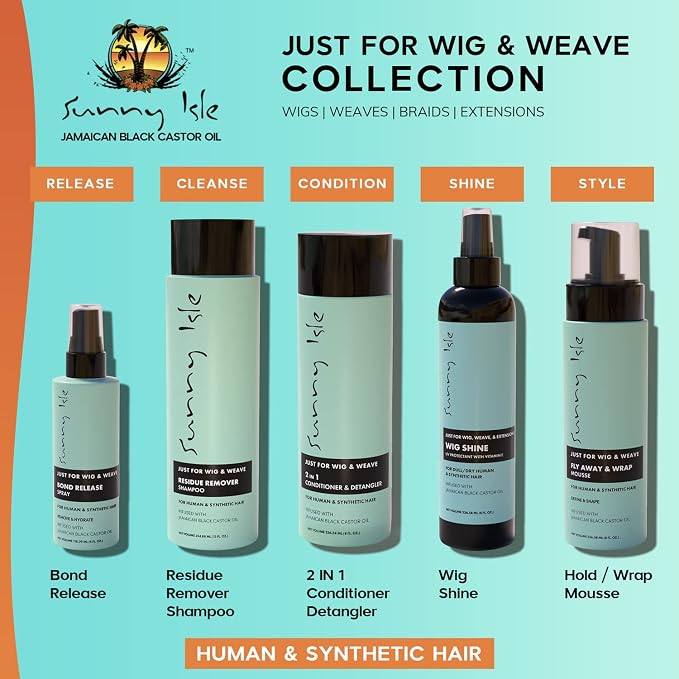 Sunny isle Just for Wig, Weave, Braid, & Extensions - Bond Release Spray 118ml — photo 5