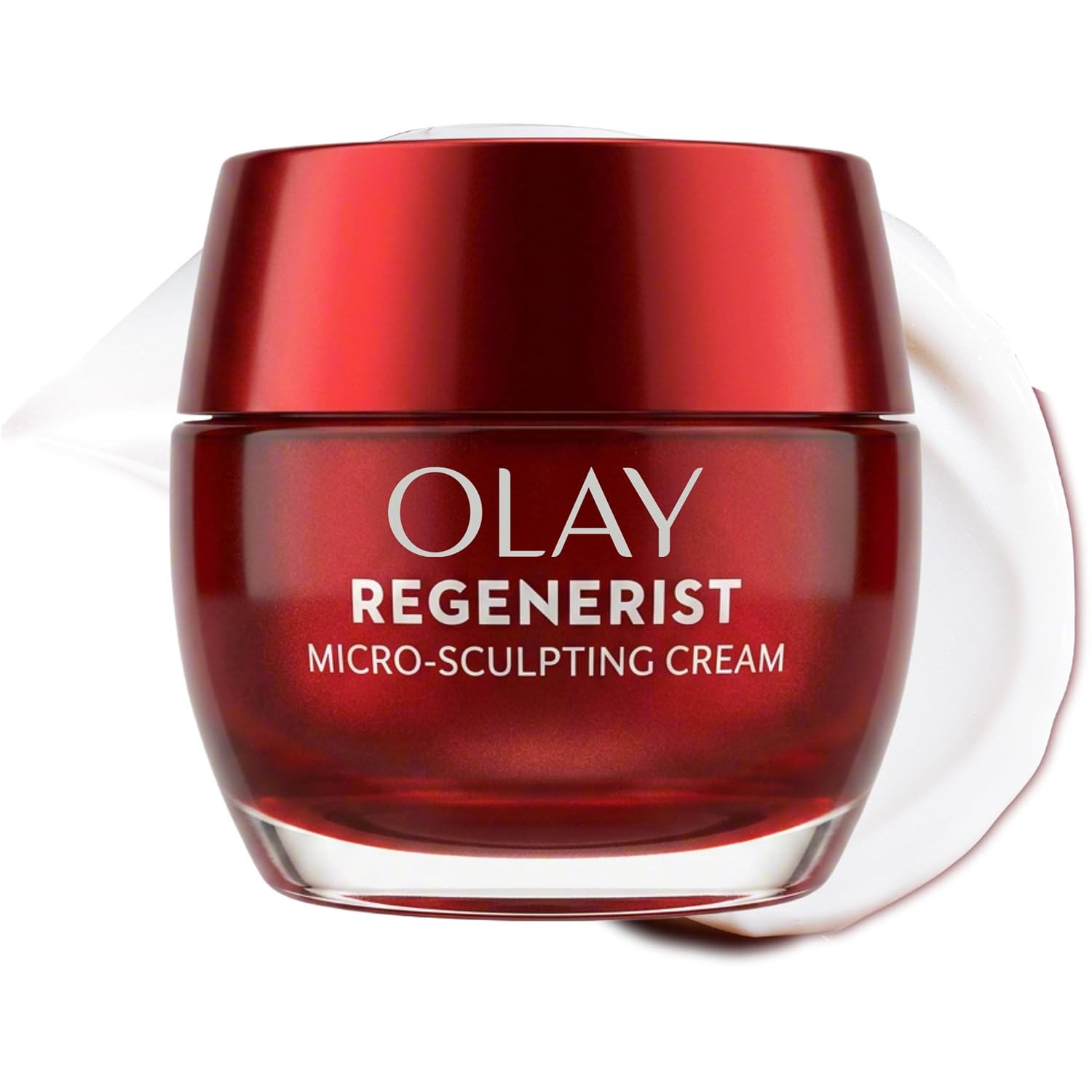 Olay Regenerist Micro-Sculpting Cream Face Moisturizer 1.7 oz (48g) jar.