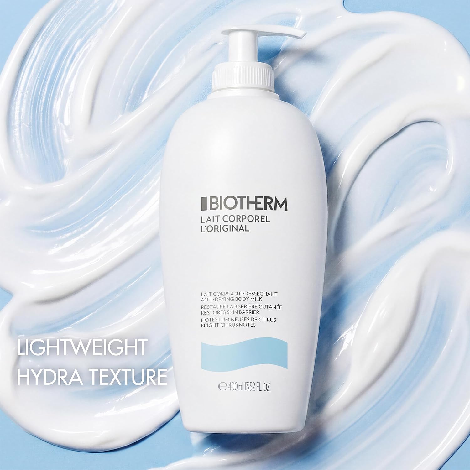 Biotherm Lait Corporel Anti-Drying Body Milk in the 400 ml (13.52 oz) pump. — photo 2