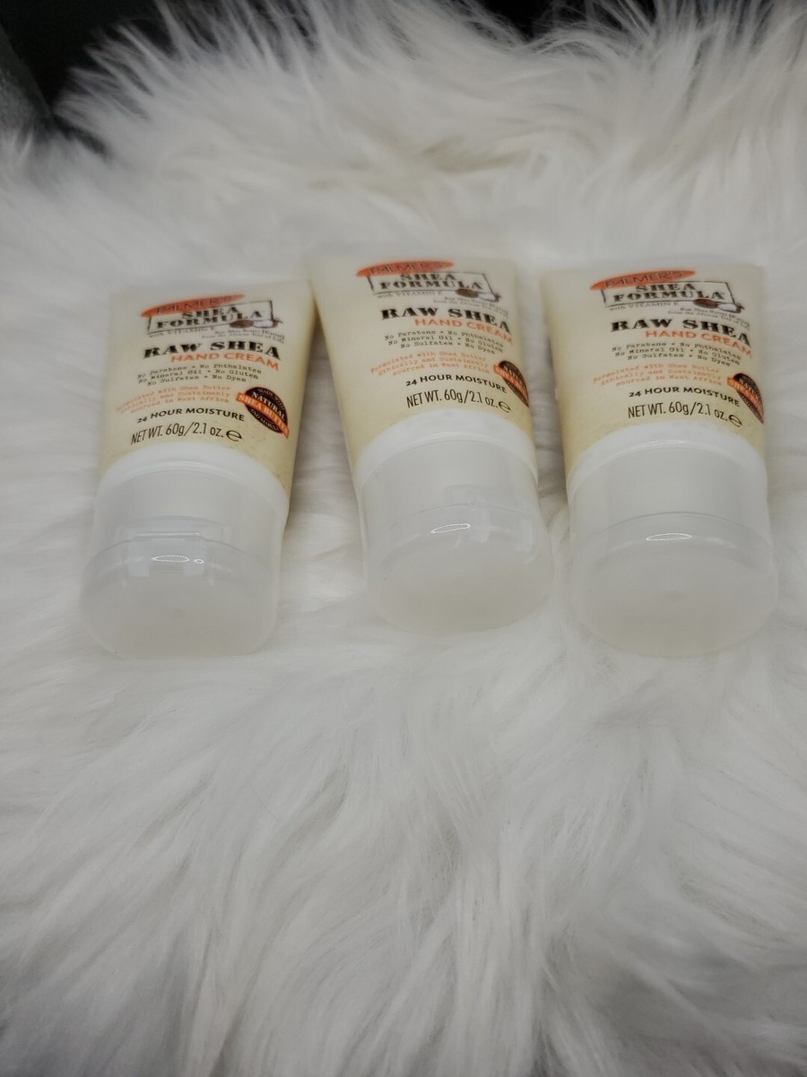 Raw Shea Nourish Hand Cream 60g tubes with 24 hour moisture, three pack
