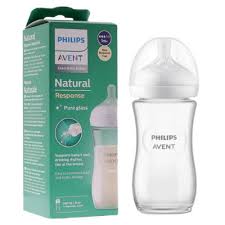 Philips Avent Natural Response 3.0 glass bottle 240ml clear feeding bottle