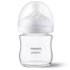Philips Avent Natural Response 3.0 glass baby bottle 125ml clear