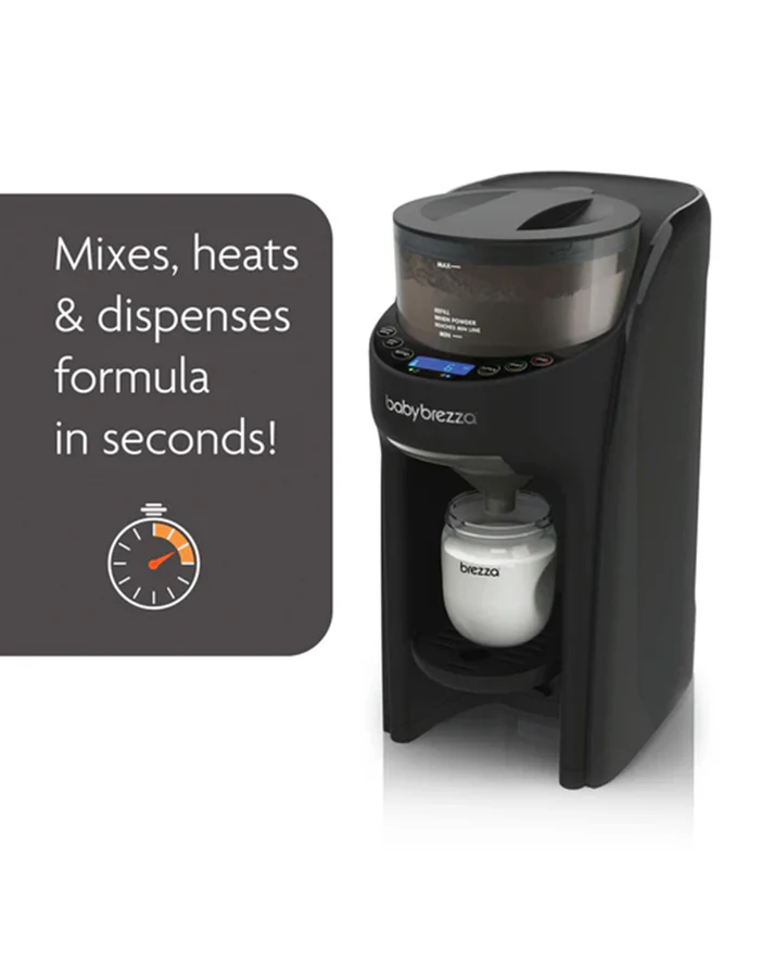 Baby Brezza Formula Pro Advanced black wifi-enabled bottle maker dispenser