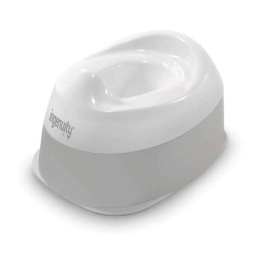 Ingenuity white and grey potty with removable bowl for toddlers