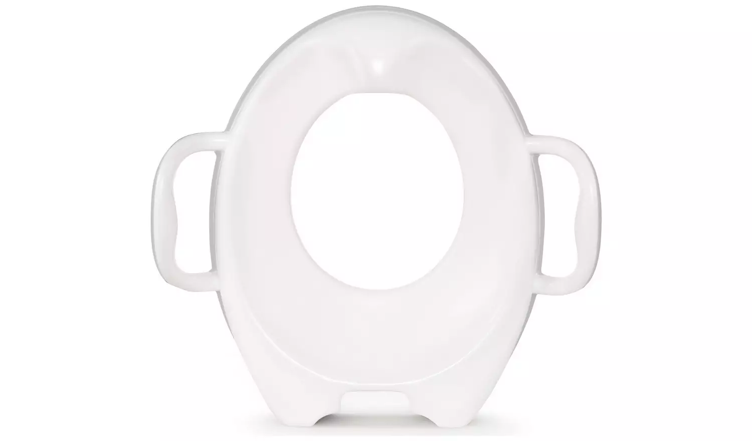 Munchkin white toilet trainer seat with handles for children
