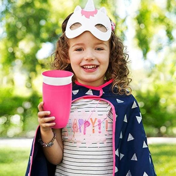 Munchkin Miracle 360 Degree Trainer Cup pink 296ml with lid