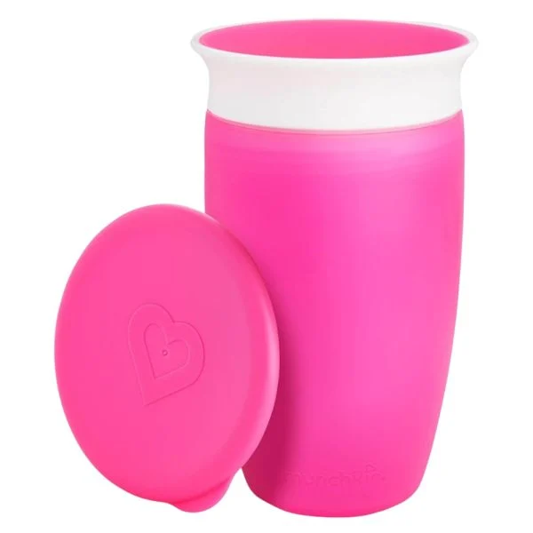 Munchkin Miracle 360 Degree Trainer Cup pink 296ml with lid