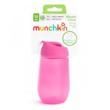 Munchkin Simple Clean Straw Cup 296ml pink 12 months plus