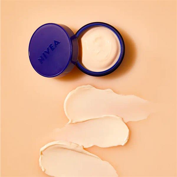 NIVEA Q10 Energy Recharging Night Cream 50ml with blue lid, open jar