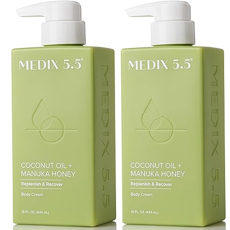 Medix 5.5 Coconut Oil Manuka Honey body lotion 44ml pump bottle