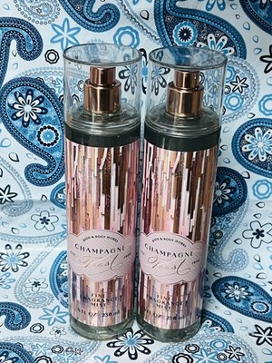Bath and Body Works Champagne fine fragrance mist 236ml bottles pair