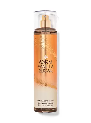 Bath and Body Works Warm Vanilla Sugar fine fragrance mist spray bottle