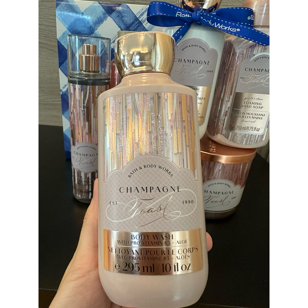 Bath & Body Works Champagne body wash 295ml with provitamin B5 and aloe