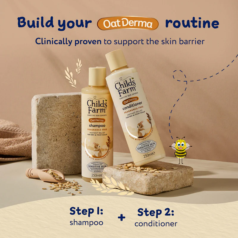 Child's Farm OatDerma conditioner 250ml bottle for sensitive skin
