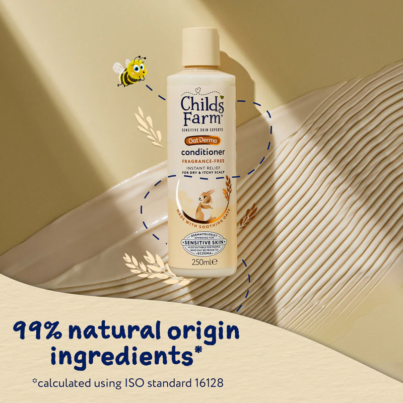 Child's Farm Oat Derma fragrance-free conditioner 250ml bottle