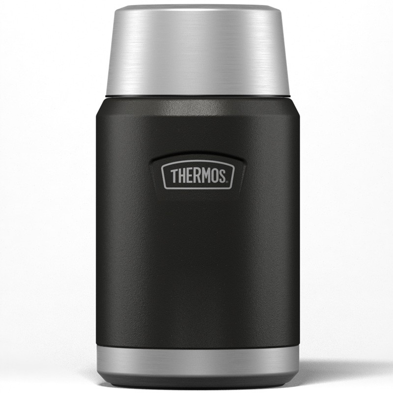 Thermos Icon food thermal flask 710 ml granite black and silver