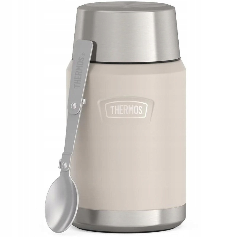 Thermos Icon food thermal flask 710ml sandstone with spoon