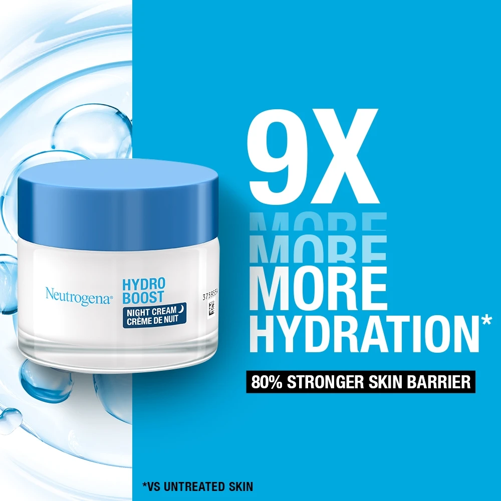 Neutrogena Hydro Boost Night Cream 50ml with hyaluronic acid for hydration