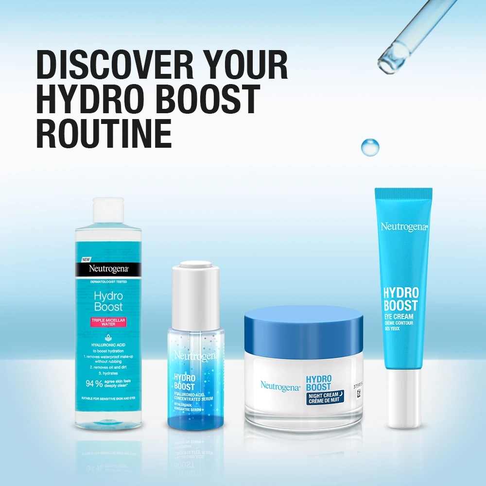 Neutrogena Hydro Boost Night Cream 50ml jar with hyaluronic acid