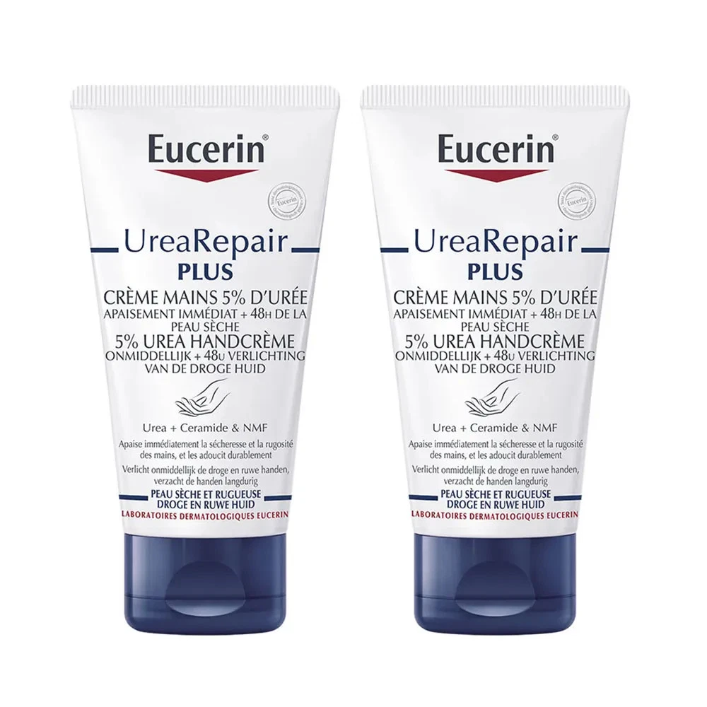 Eucerin UreaRepair Plus 5% Urea hand cream 75ml twin pack
