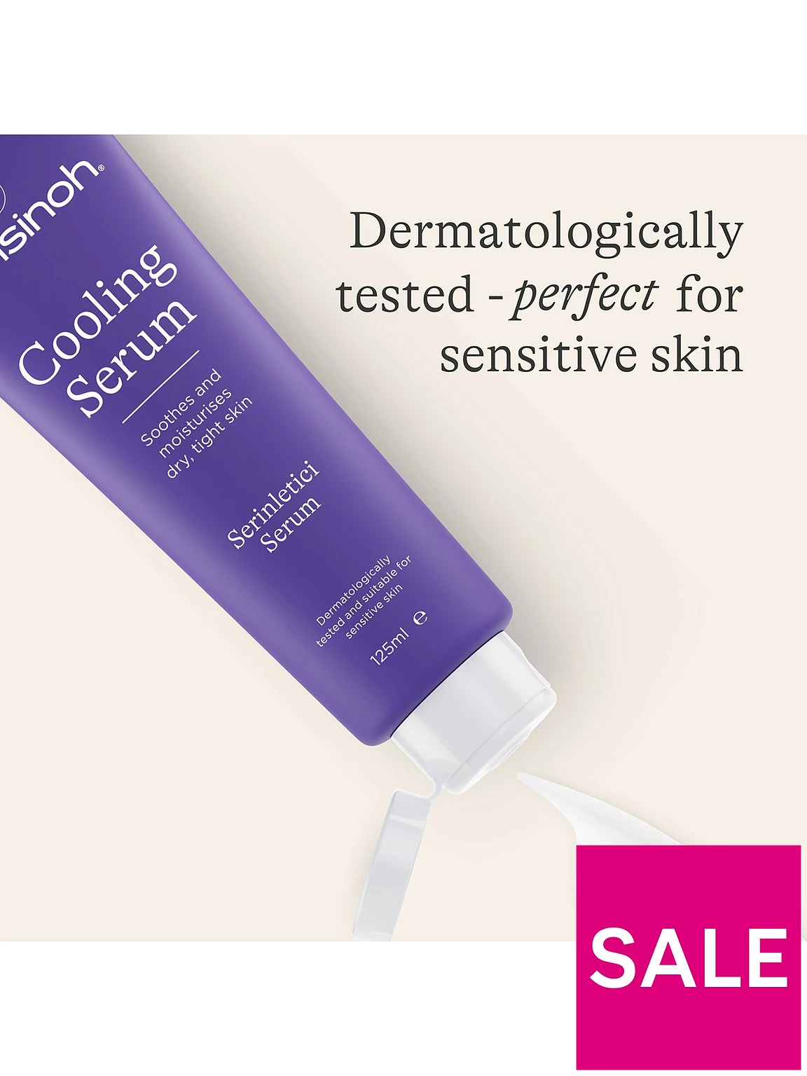 Lansinoh Cooling Serum purple bottle 125ml soothing moisturiser