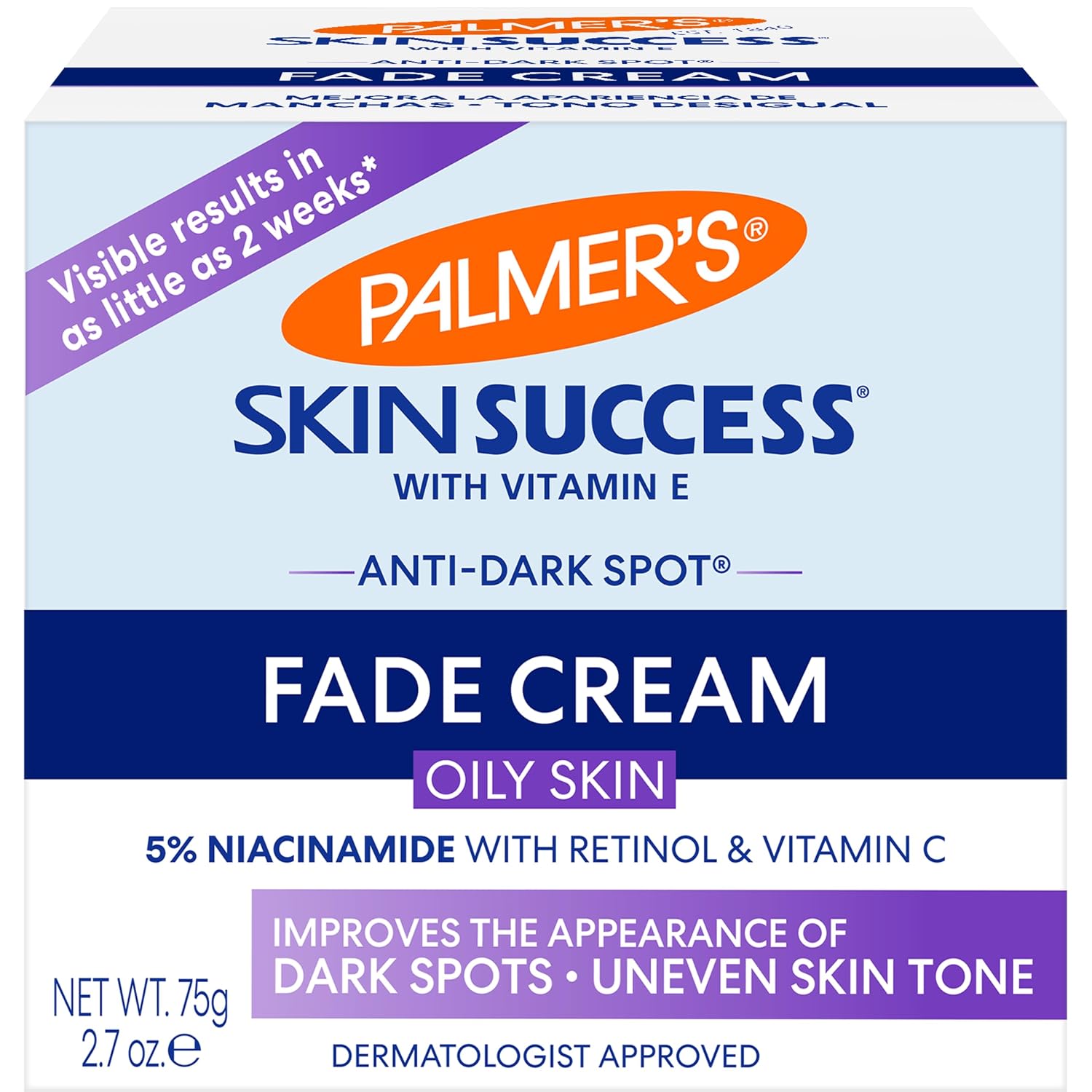Palmer's Skin Success Anti-Dark Spot Fade Cream for Oily Skin 0.7 oz (75g) jar — photo 9