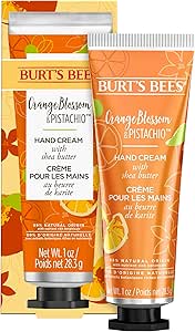 Burt's Bees Orange Blossom Hand Cream tube and packaging box