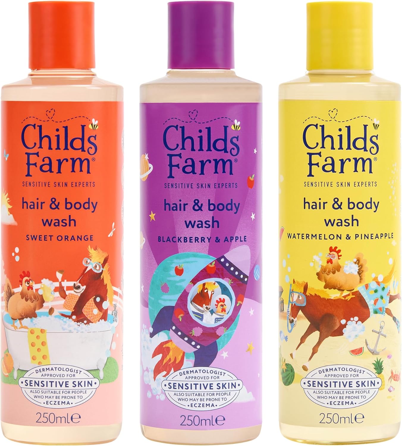Childs Farm Hair & Body Wash (Watermelon & Organic Pineapple, 250ml). — photo 3