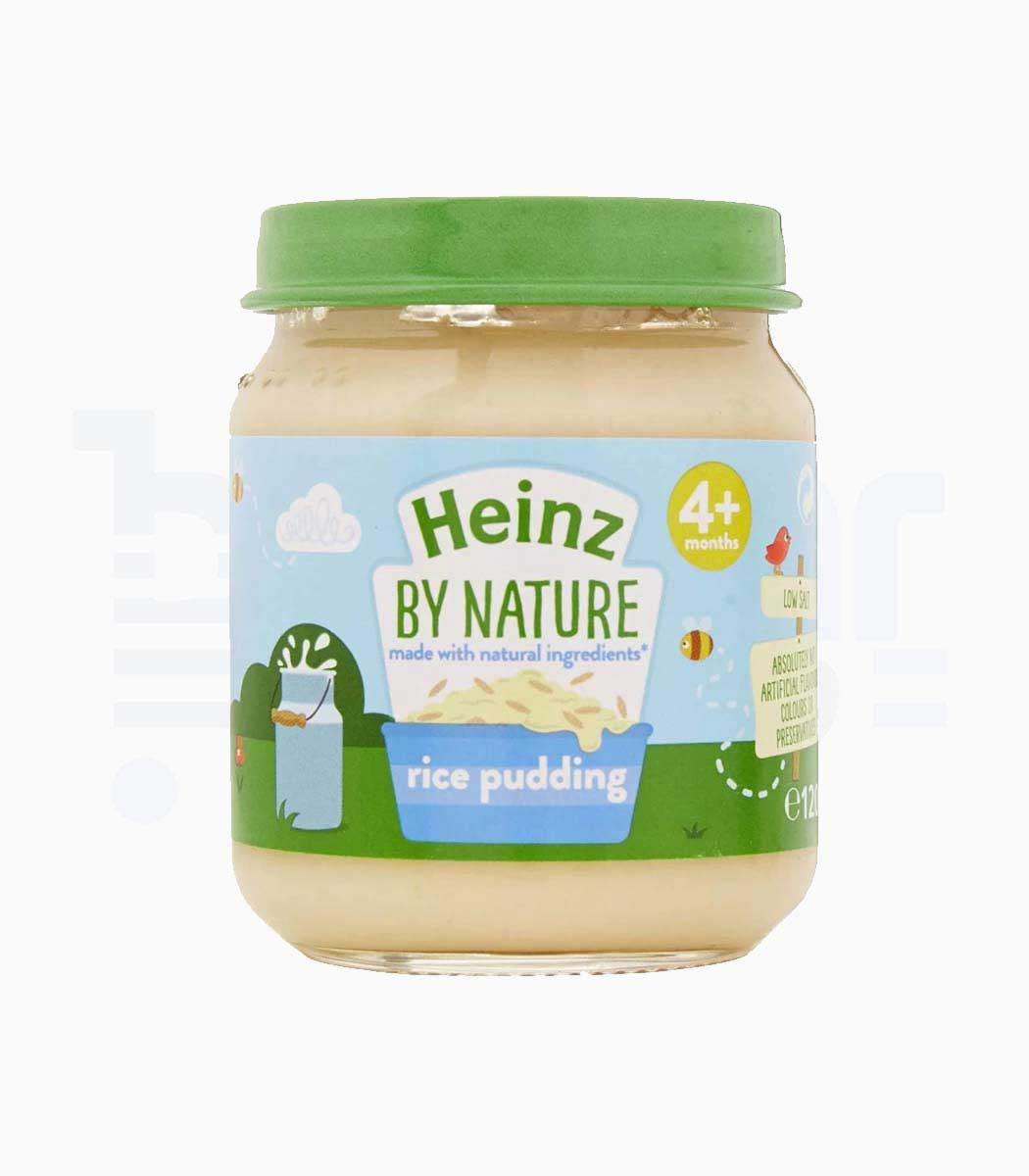 Heinz By Nature rice pudding baby food jar 200g for 4+ months