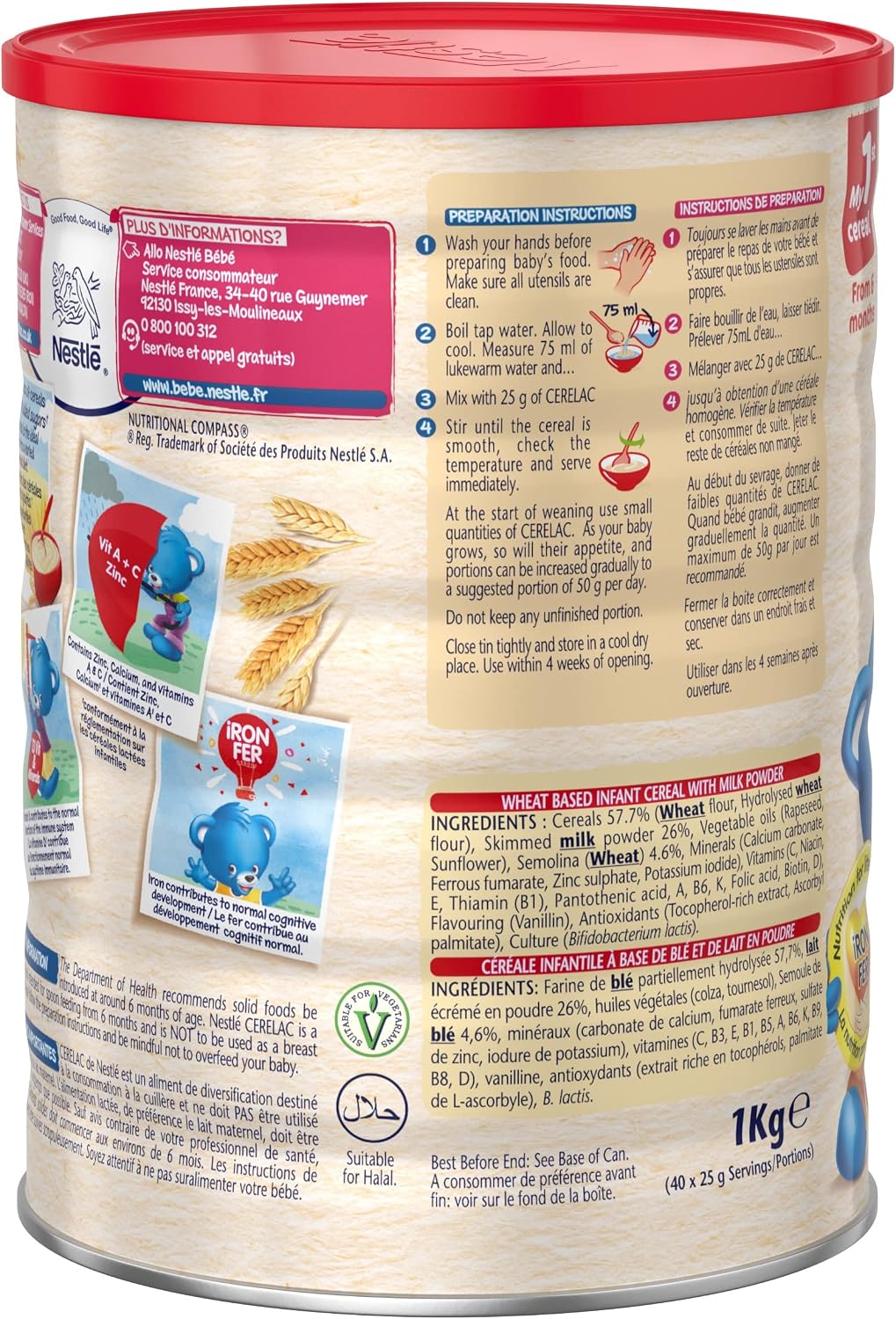 Cerelac Wheat Infant Cereal with Milk 1 kg | from 6 Months+ — photo 5